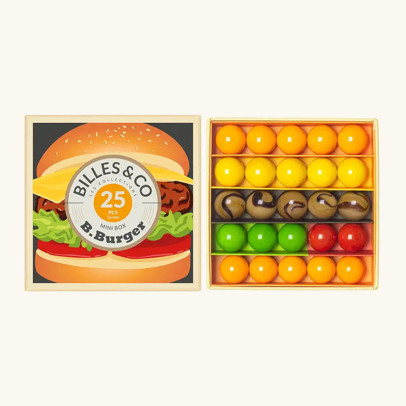 Billes & Co B-Burger Marbles Mini Box - 25 Pack 1