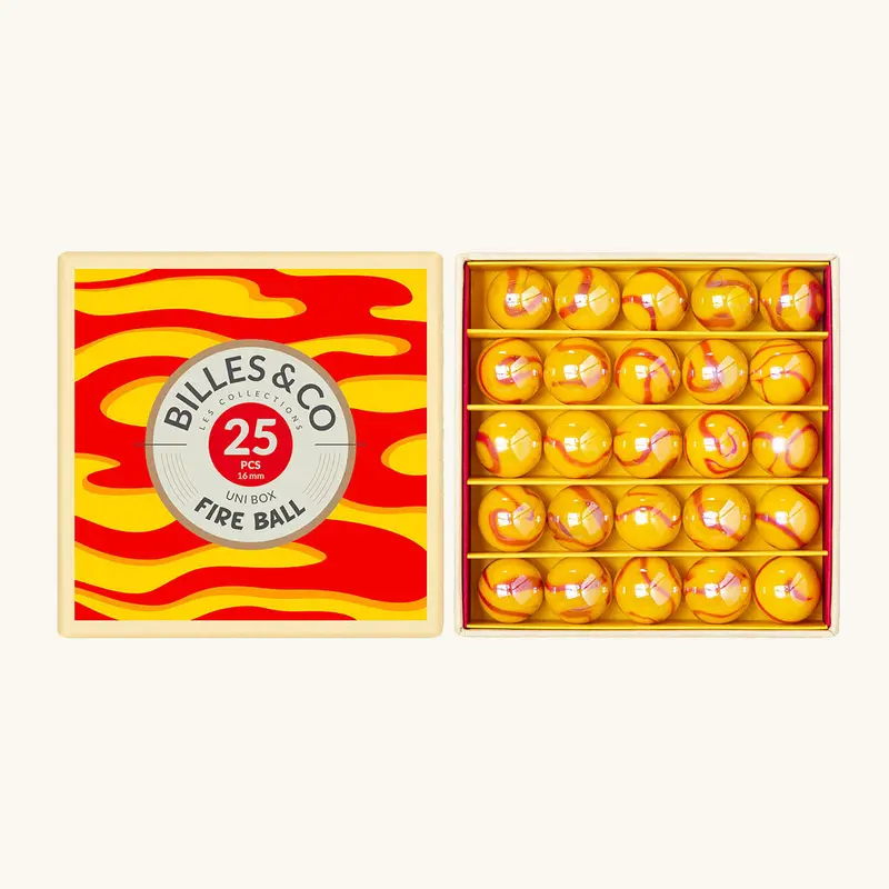 Billes & Co Fireball Marbles Uni Box - 25 Pack 1