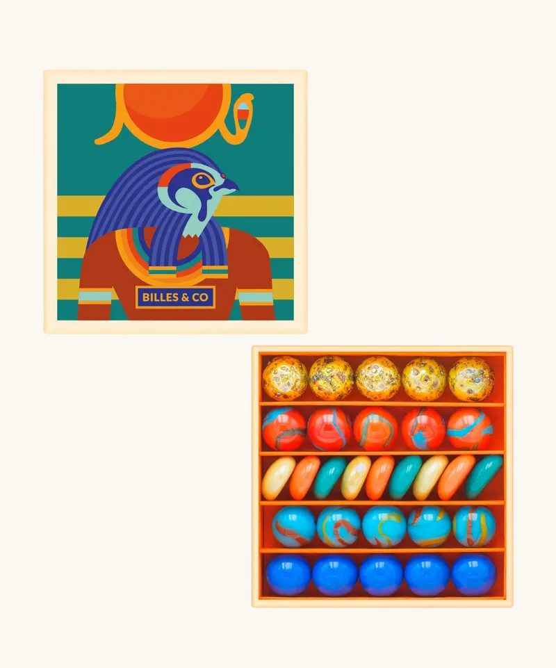 Billes & Co Horus Marbles Mini Box - 29 Pack 1