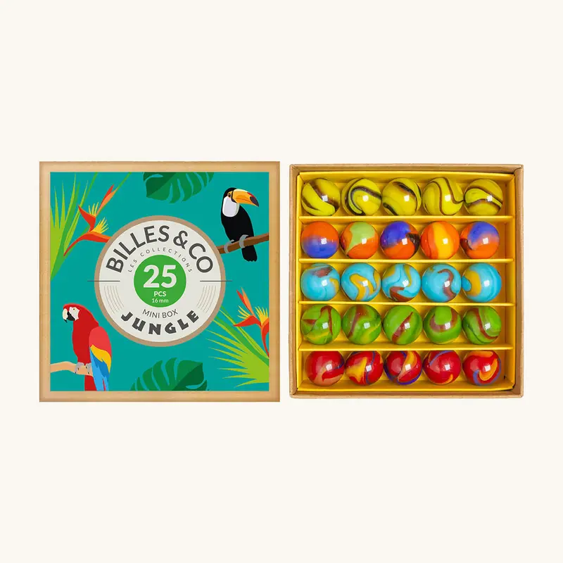 Billes & Co Jungle Marbles Mini Box - 25 Pack 1