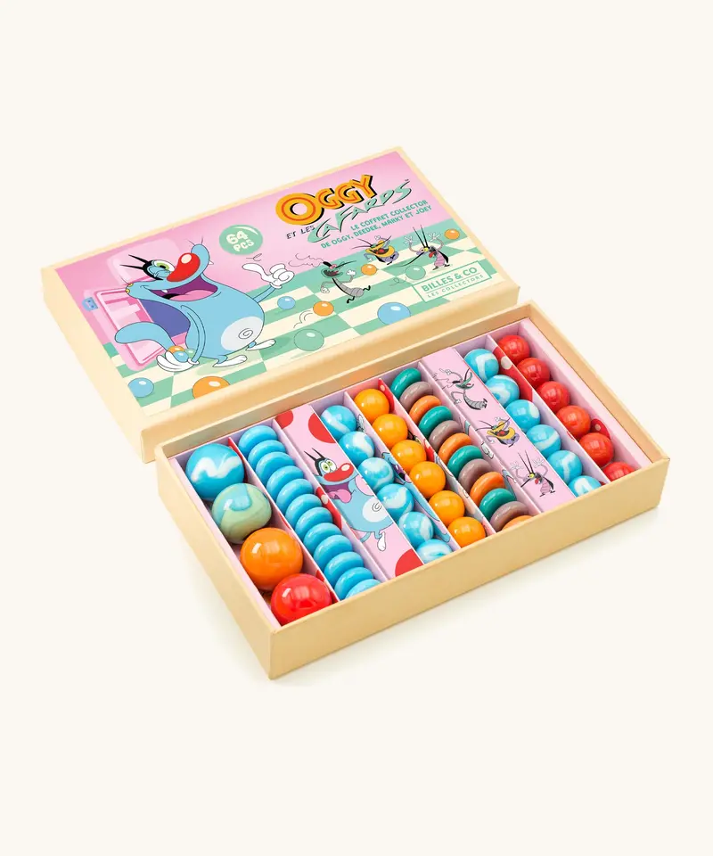 Billes & Co Oggy And The Cockroaches Marble Box - 64 Pack 1