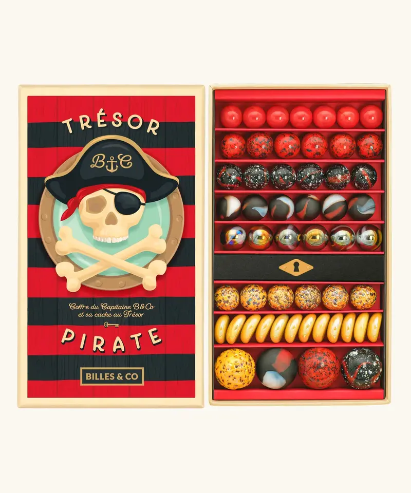 Billes & Co Pirate Treasure Marbles Box - 85 Pack 1