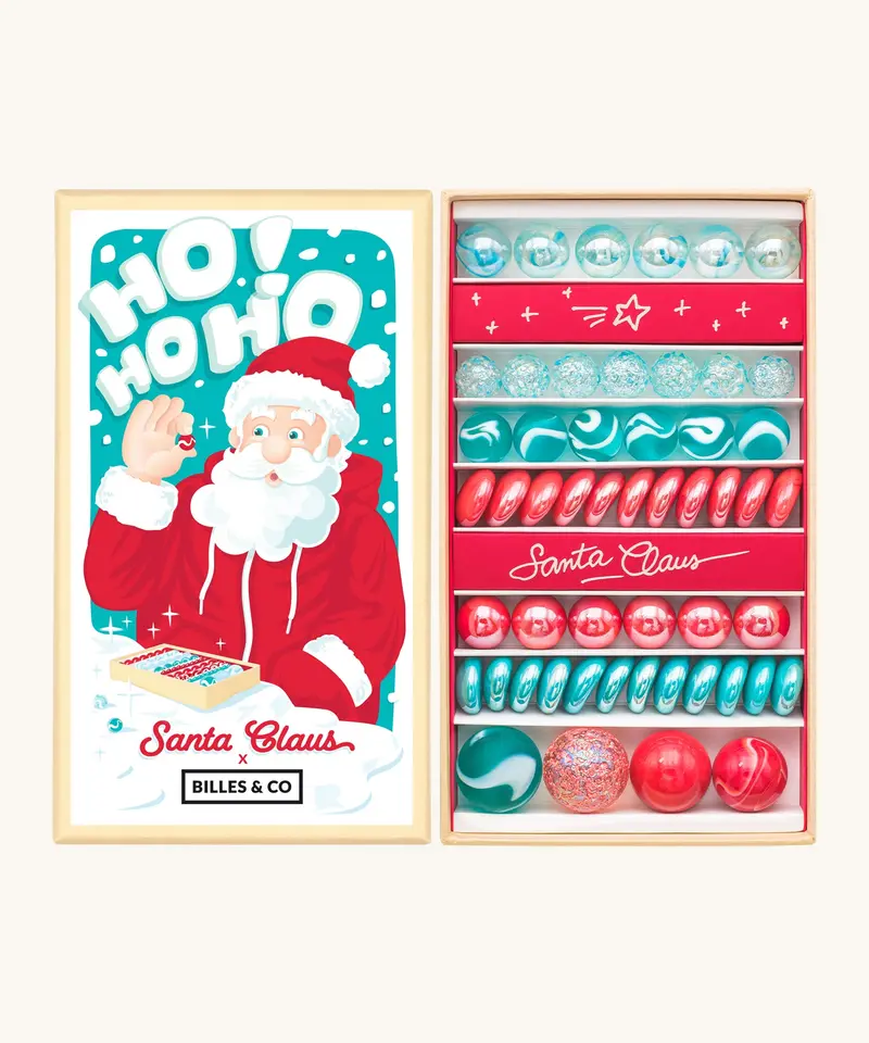 Billes & Co Santa Marbles Box - 53 Pack 1