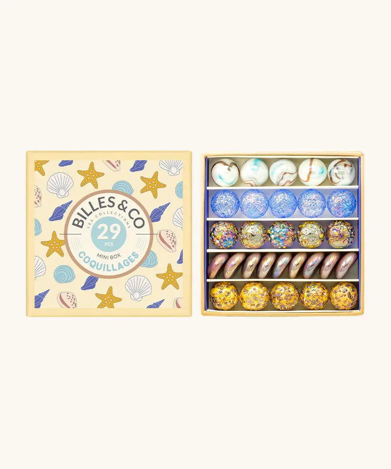 Billes & Co Seashells Marbles Mini Box - 29 Pack 1