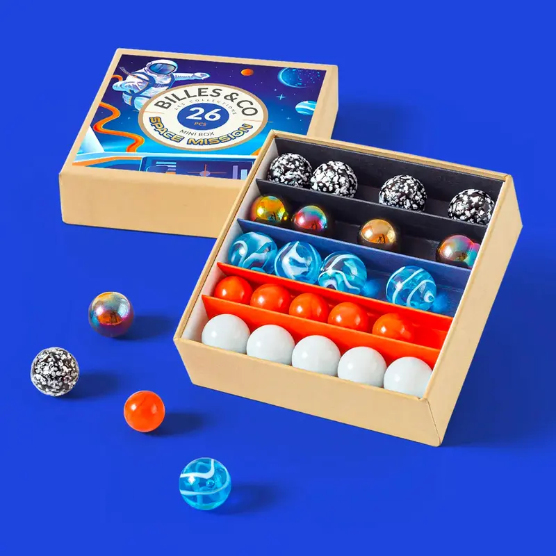 Billes & Co Space Mission Marbles Mini Box - 26 Pack 2