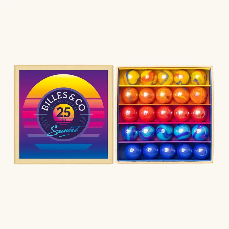 Billes & Co Sunset Marbles Mini Box - 25 Pack 1