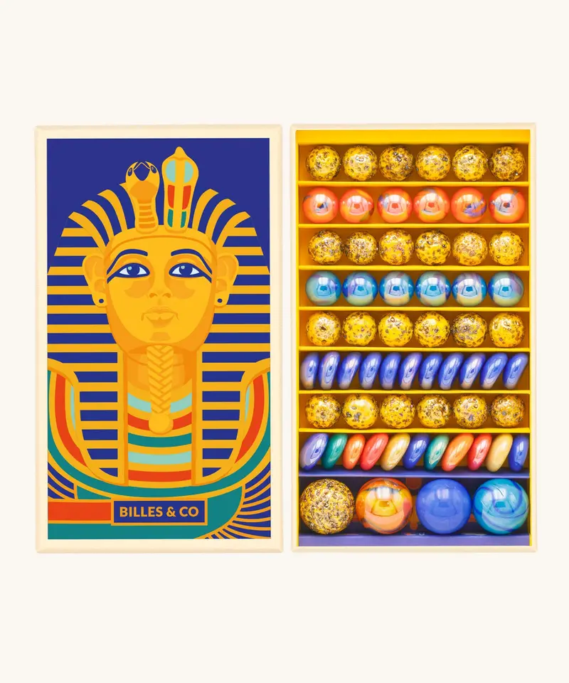 Billes & Co Tutankhamun Marbles Large Box - 62 Pack 1