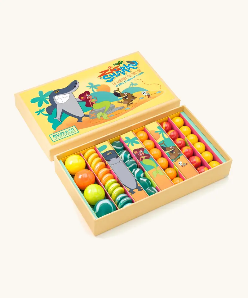 Billes & Co Zig & Sharko Marble Box - 58 Pack 1