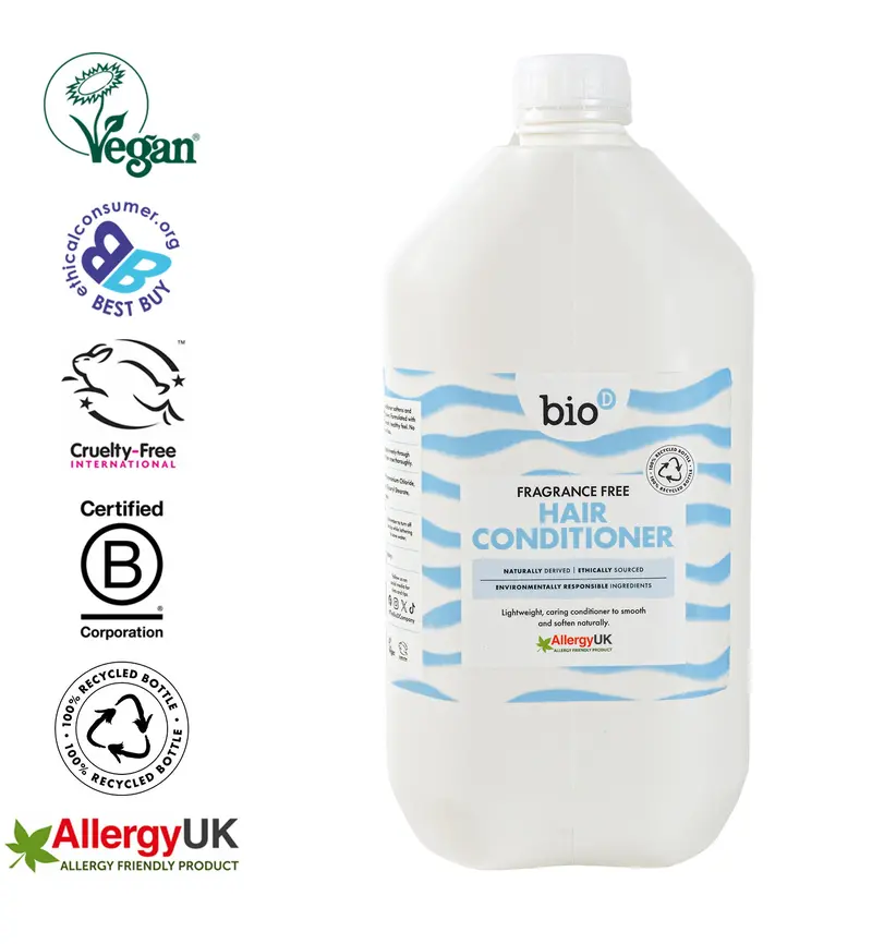 Bio-D Fragrance-Free Hair Conditioner - 5L Refill 2