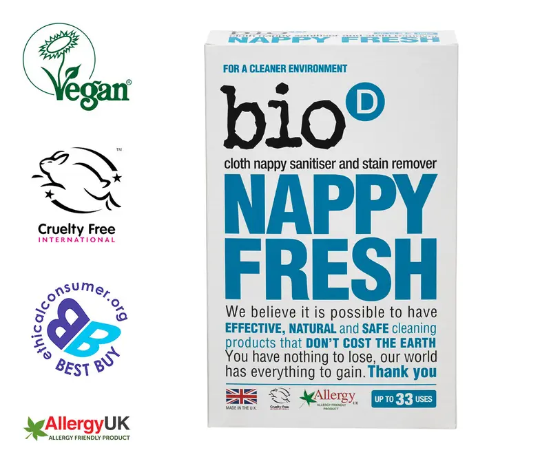 Bio-D Fragrance Free Nappy Fresh Powder 500G 1