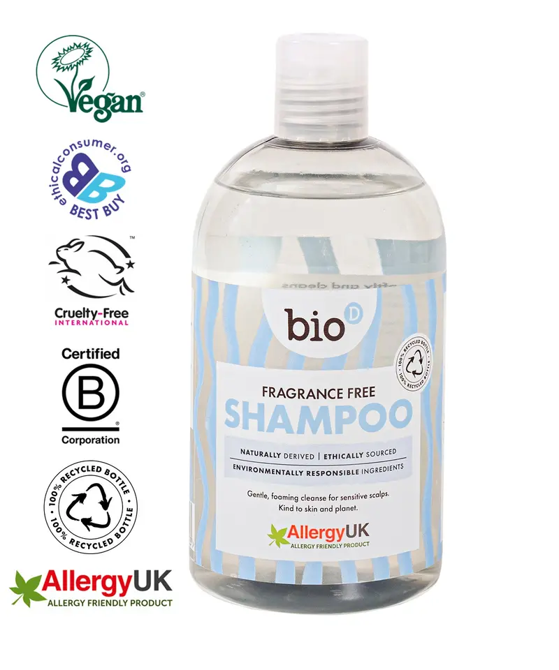 Bio-D Fragrance-Free Shampoo - 500Ml 2