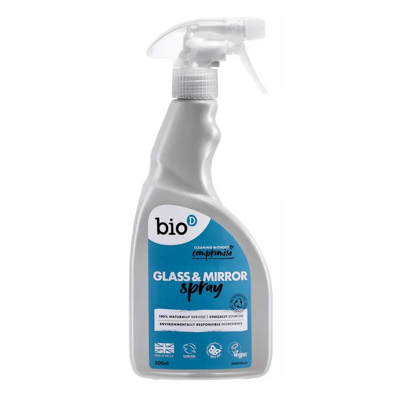 Bio-D Vegan Glass & Mirror Spray 500Ml 1