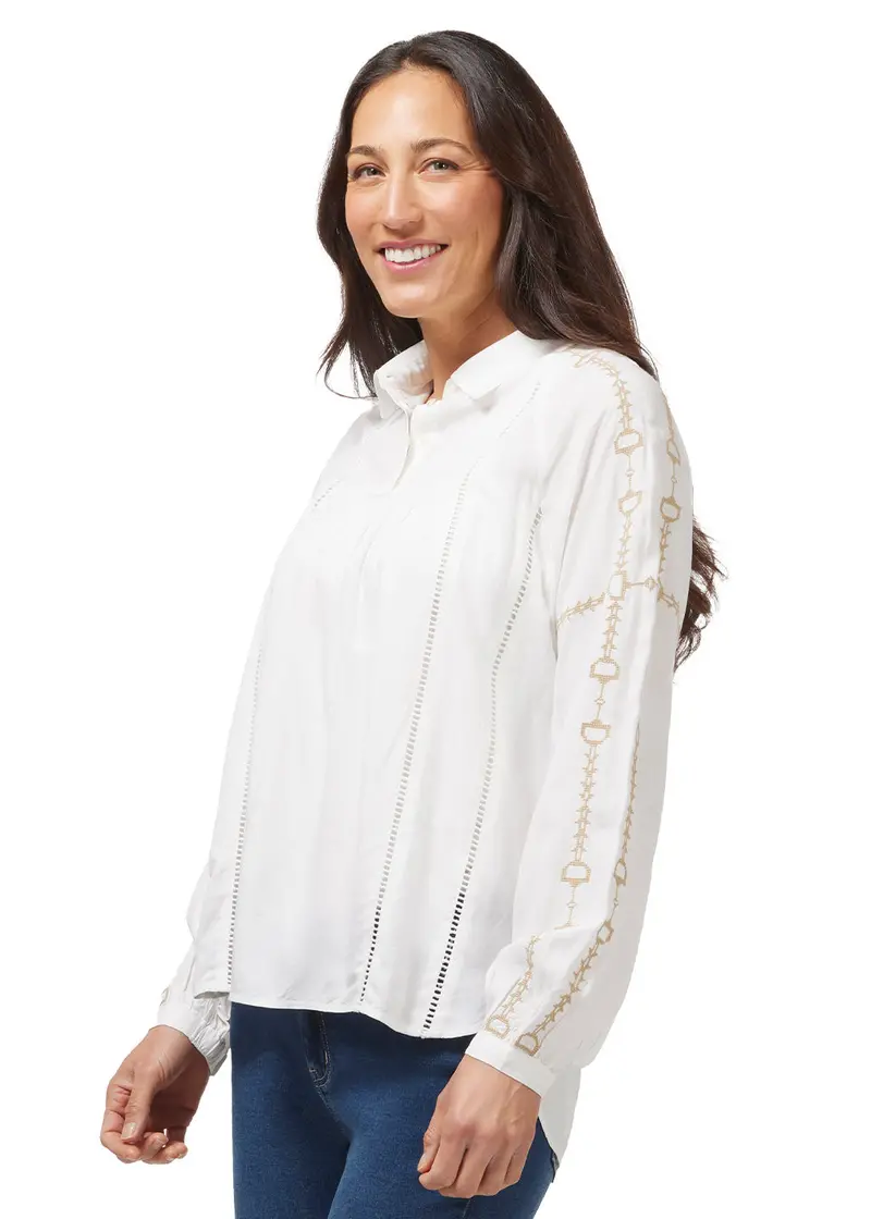 Bit And Rein Embroidered Blouse 1