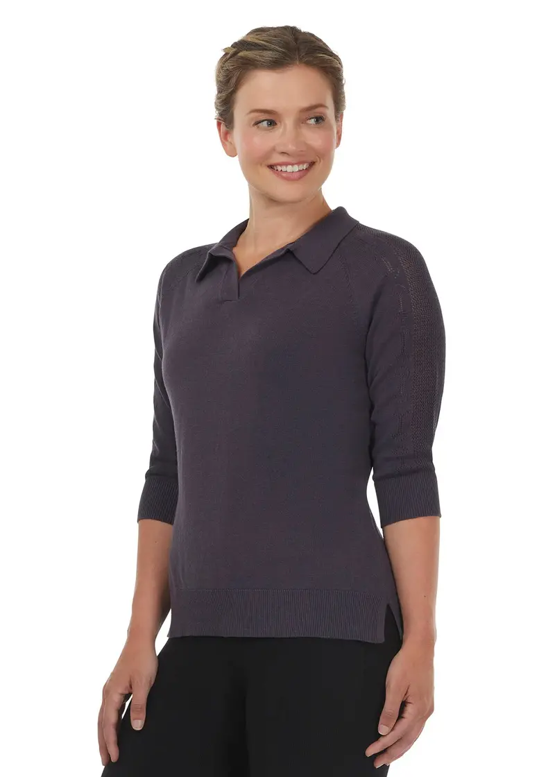 Bit Of Breeze Sweater Knit Polo 1