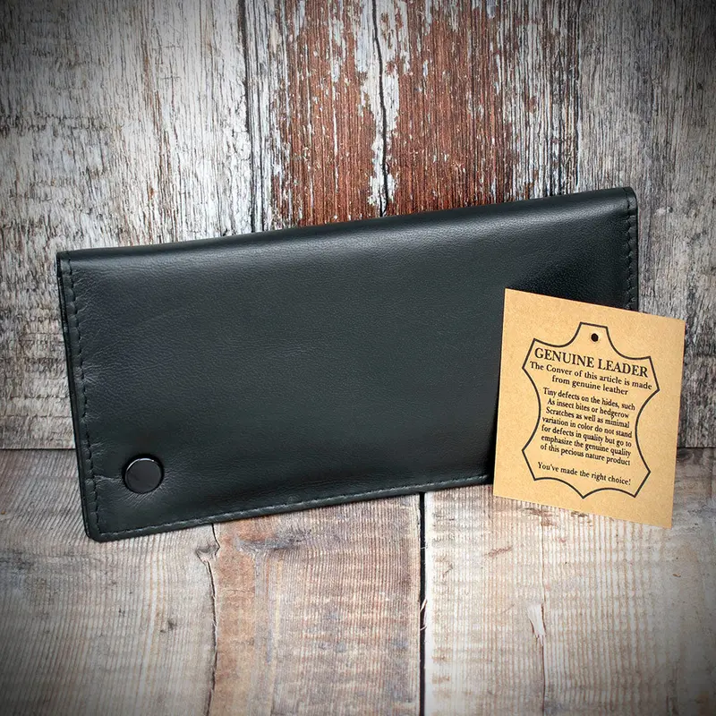 Black Leather Handroller's Wallet 1