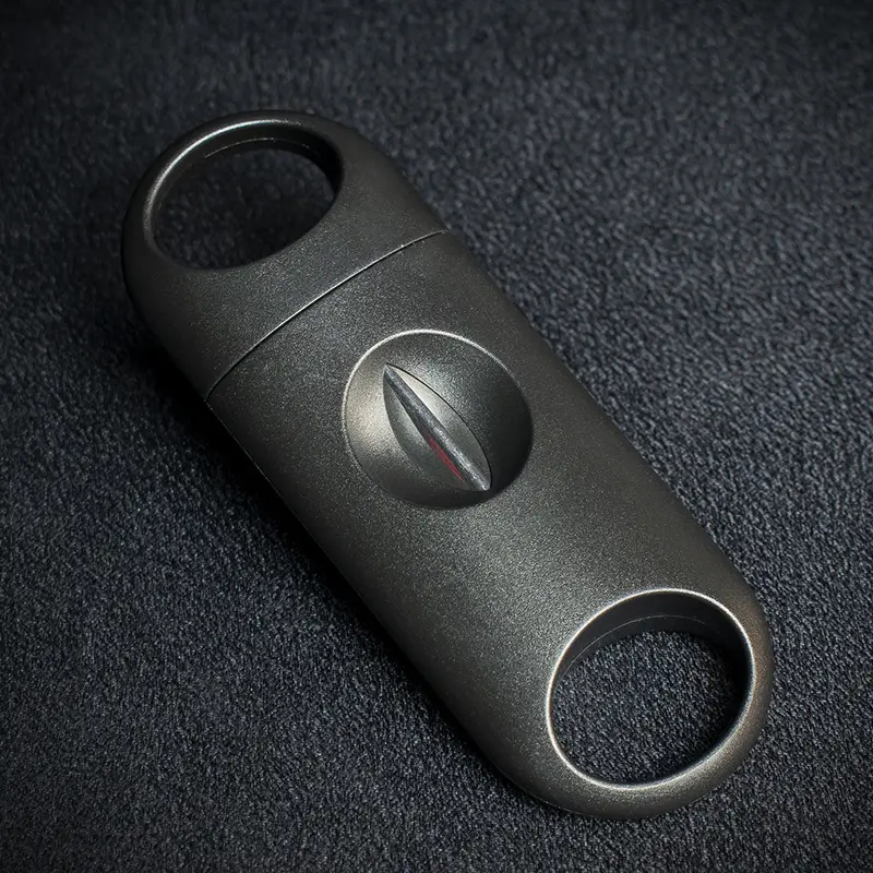Black Plastic Cigar V Cutter 1
