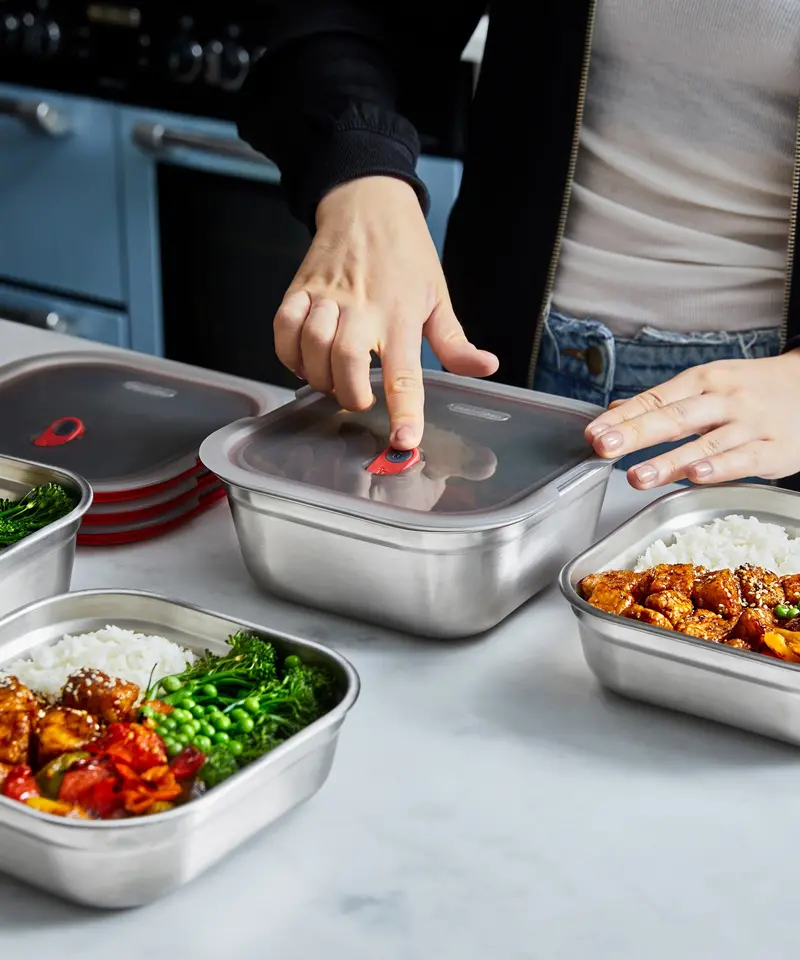 Black+Blum Large Stainless Steel Square Lunchbox 2