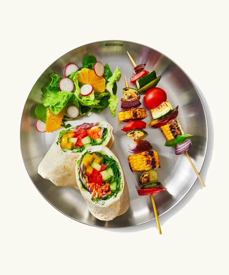Black+Blum Stainless Steel Picnic Plate Set & Bamboo Lid 2