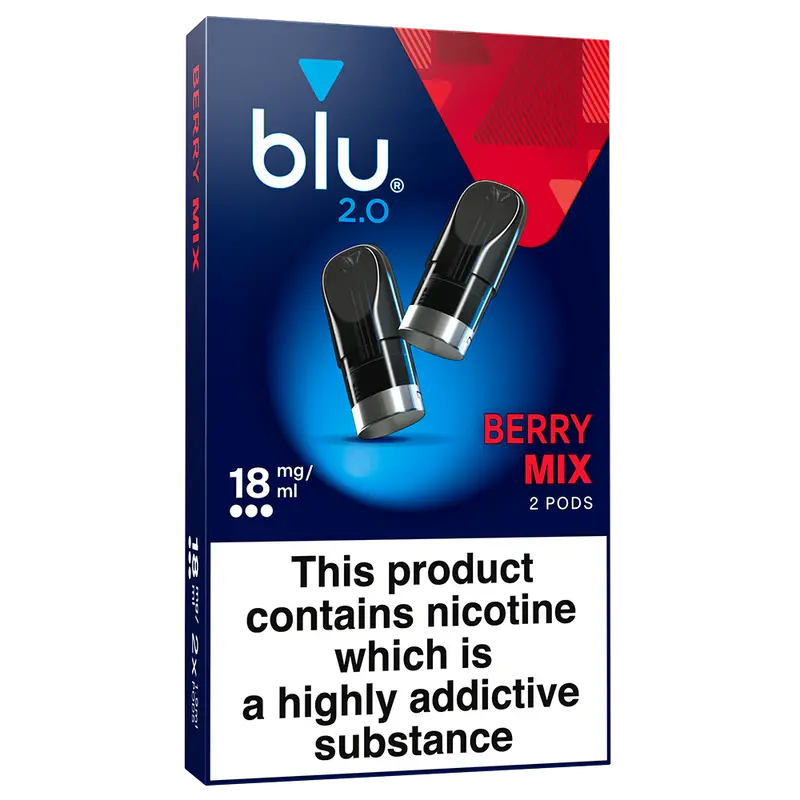 Blu 2.0 Berry Mix Vape Pods 18Mg/Ml 2 Pack 1