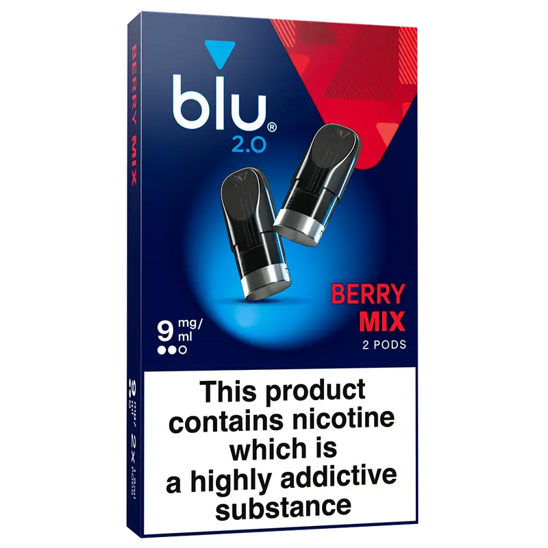 Blu 2.0 Berry Mix Vape Pods 9Mg/Ml 2 Pack 1