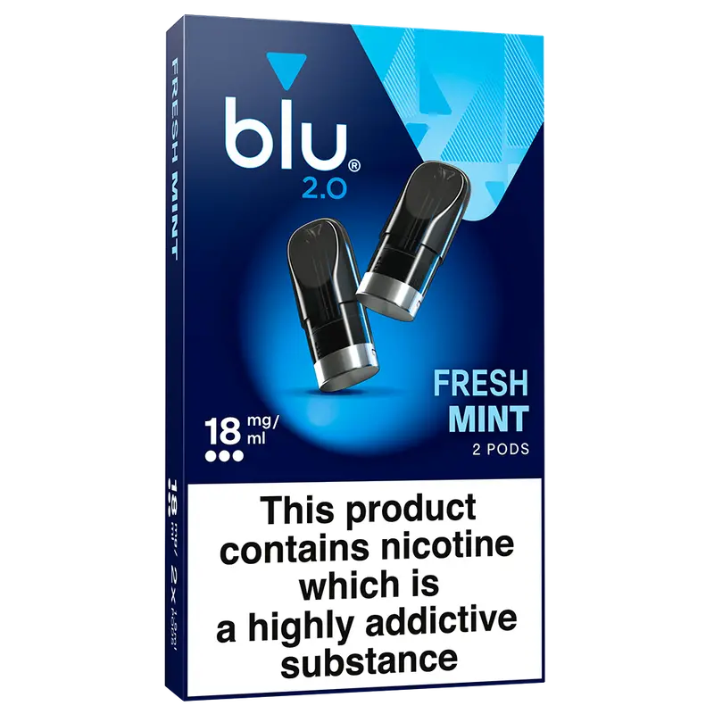 Blu 2.0 Fresh Mint Vape Pods 18Mg/Ml 2 Pack 1