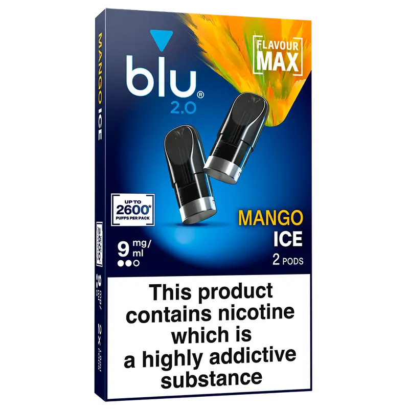Blu 2.0 Mango Ice Vape Pods 9Mg/Ml 2 Pack 1