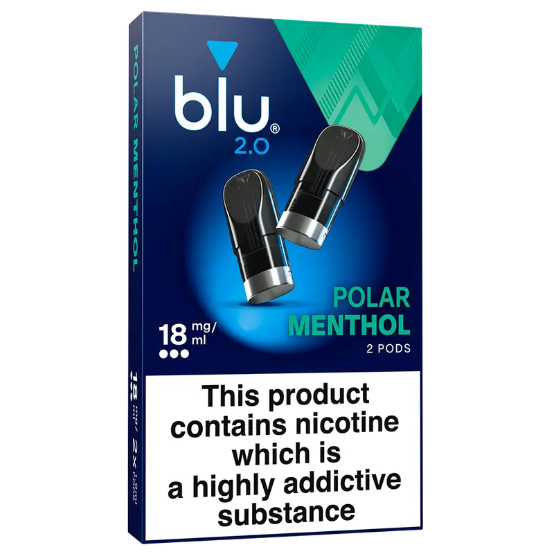 Blu 2.0 Polar Menthol Vape Pods 18Mg/Ml 2 Pack 1