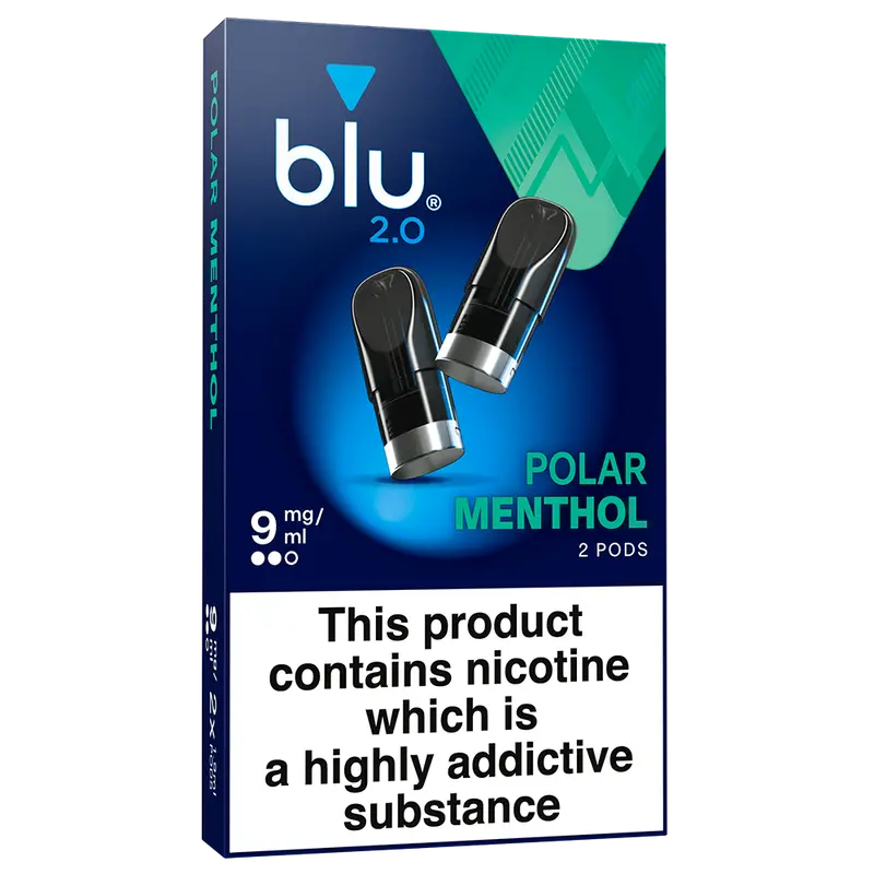 Blu 2.0 Polar Menthol Vape Pods 9Mg/Ml 2 Pack 1