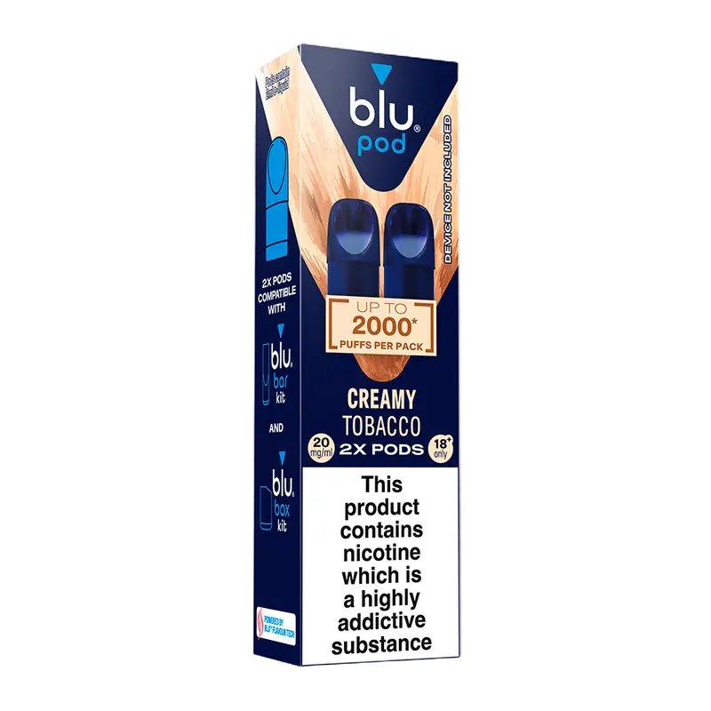 Blu Pre-Filled Replacement Vape Pods 20Mg/Ml 2 Pack - Creamy Tobacco 1