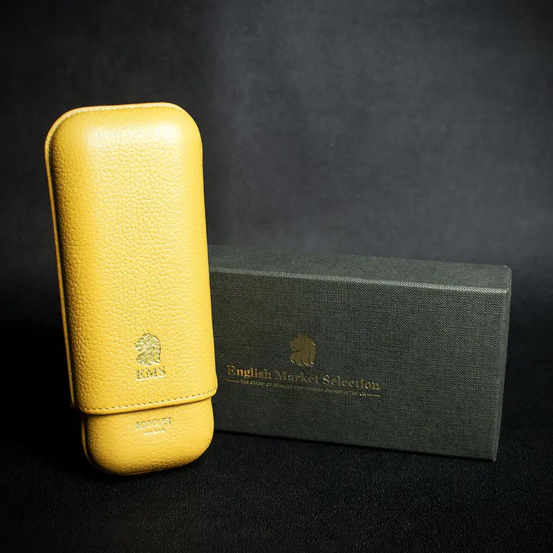 Bosquet Ems Leather Cigar Case (Limited Edition) Golden 1
