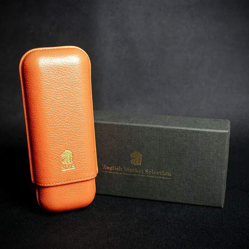 Bosquet Ems Leather Cigar Case (Limited Edition) Naranja 1