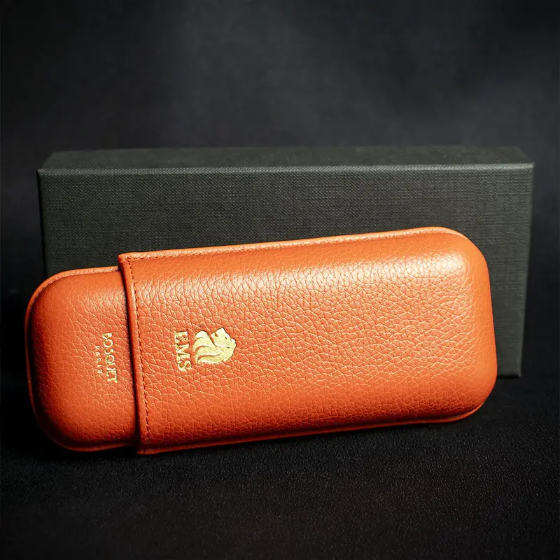 Bosquet Ems Leather Cigar Case (Limited Edition) Naranja 2