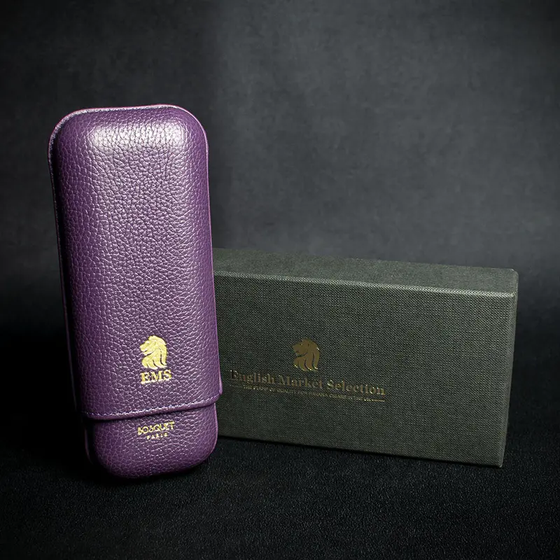 Bosquet Ems Leather Cigar Case (Limited Edition) Violet 1
