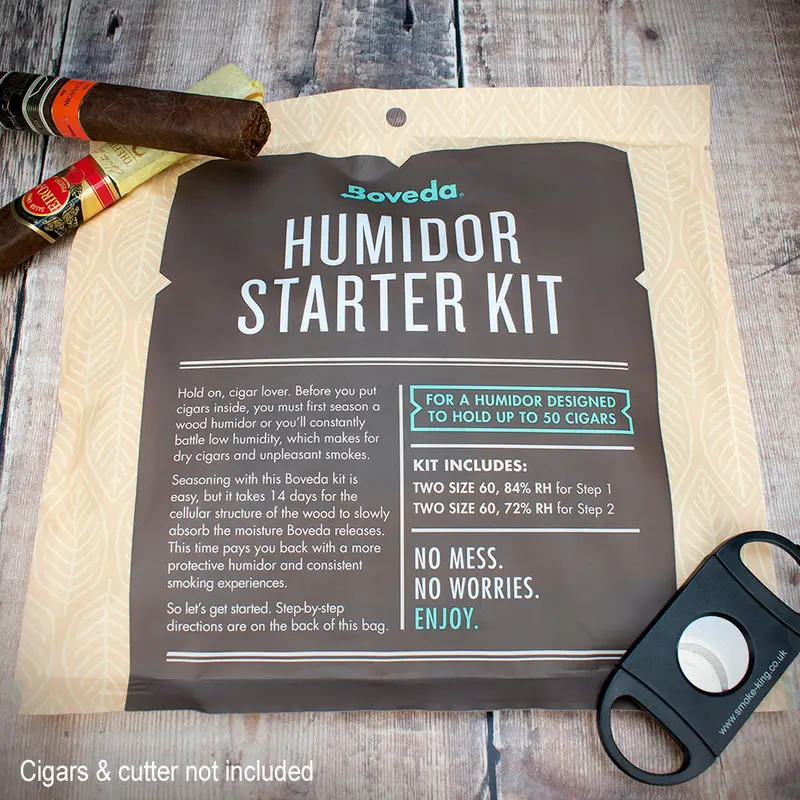 Boveda Humidor Starter Kit - Seasoning For Up To 50 Cigars 1