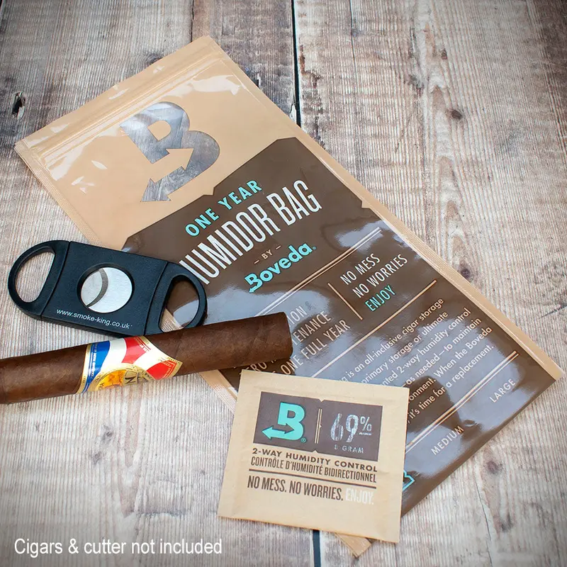Boveda One Year Humidor Bag For Cigars -  Small 1