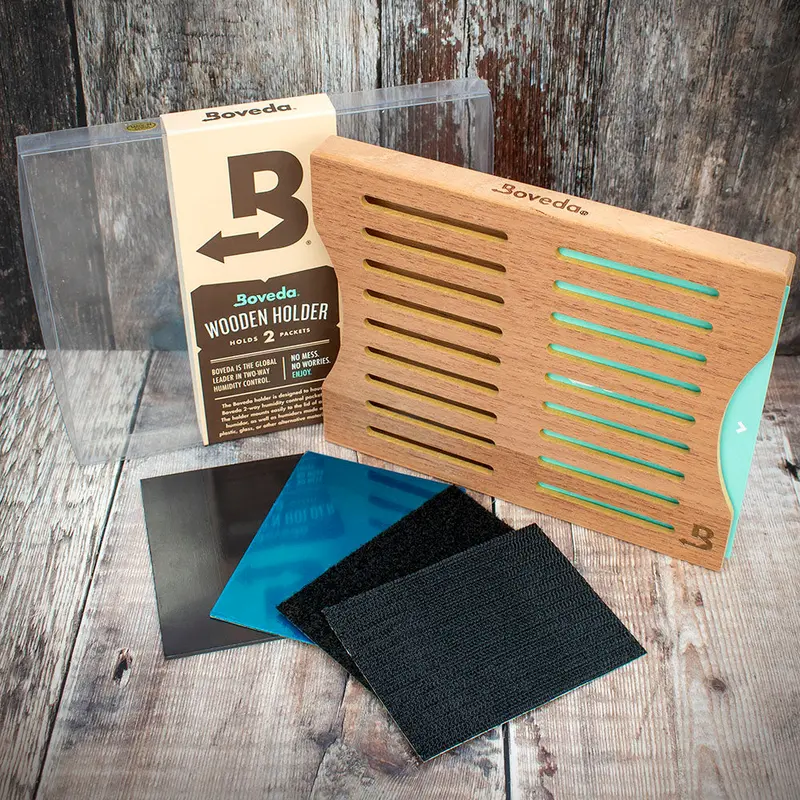 Boveda Slim Cedar Holder For Humidors - Holds 2 Packs 1