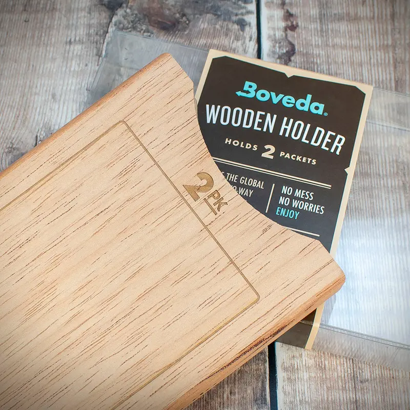 Boveda Standard Stacked Cedar Holder For Humidors - Holds 2 Packs 2