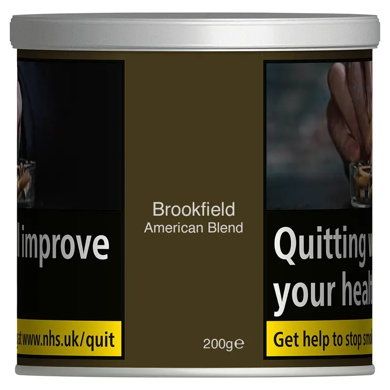 Brookfield American Blend Cigarette Tubing Tobacco - 200G Tub 1