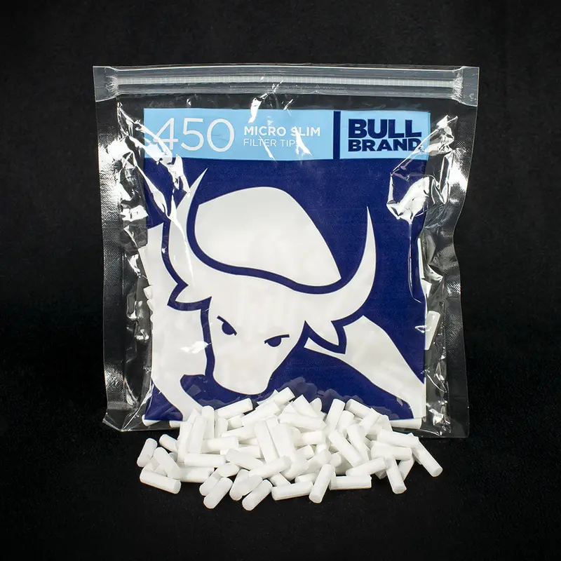 Bull Brand Micro Slim Filter Tips - 450 Pack 1