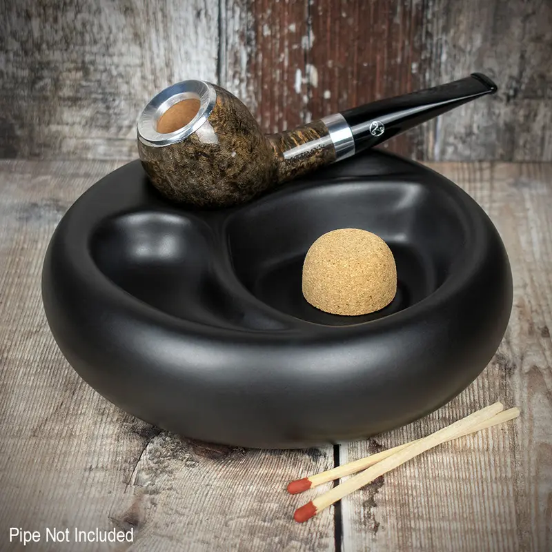 Bullseye 2 Pipe Ashtray Matte Black 1