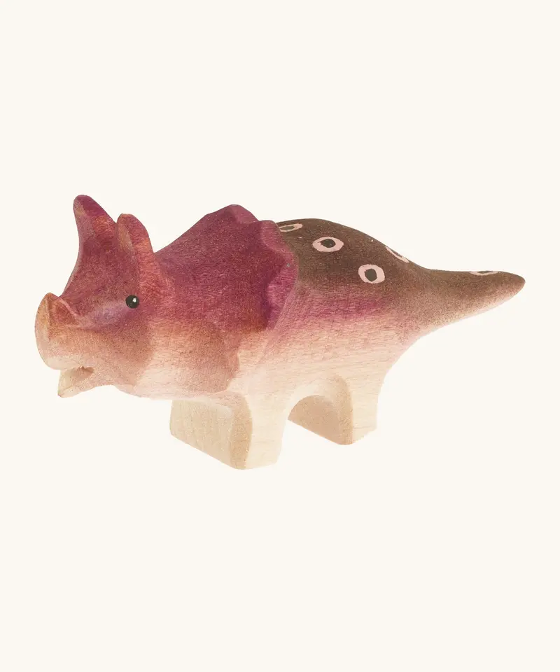 Bumbu Baby Wooden Triceratops Dinosaur 1