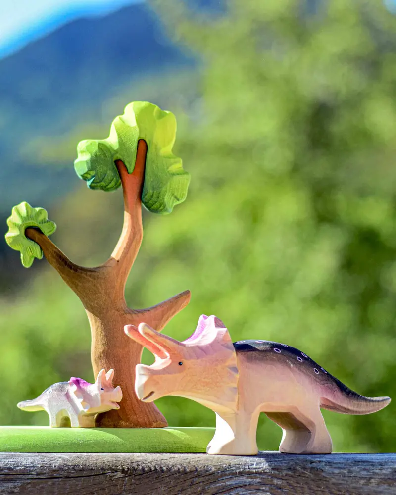 Bumbu Big Wooden Triceratops Dinosaur 2
