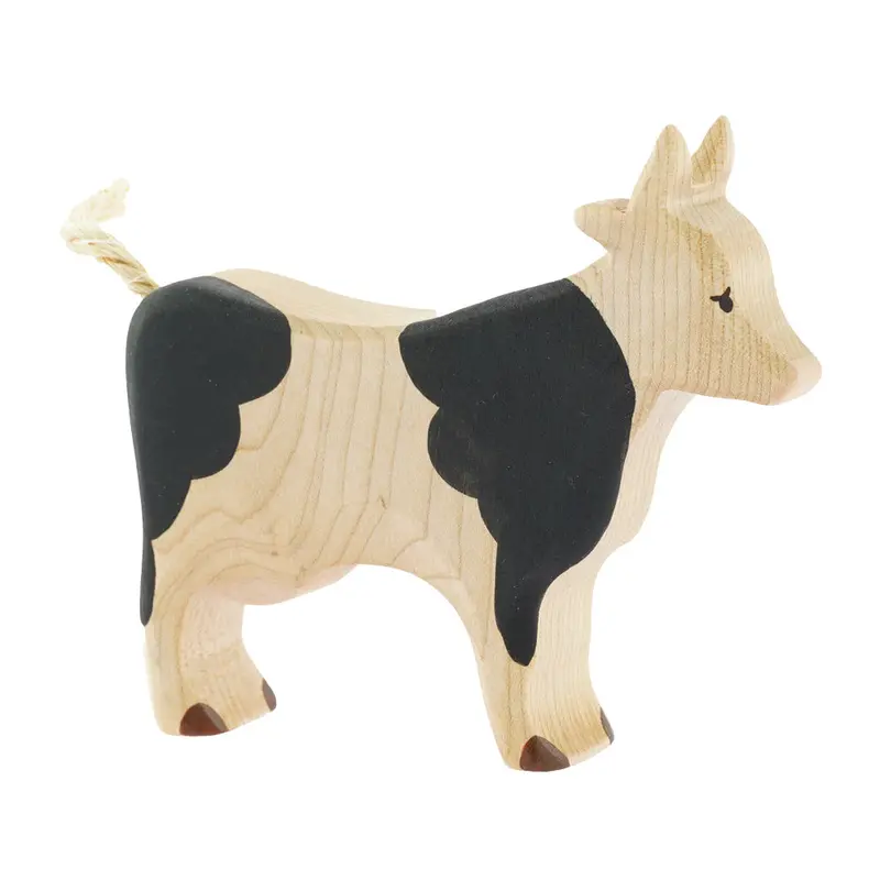 Bumbu Black And White Wooden Cow 1