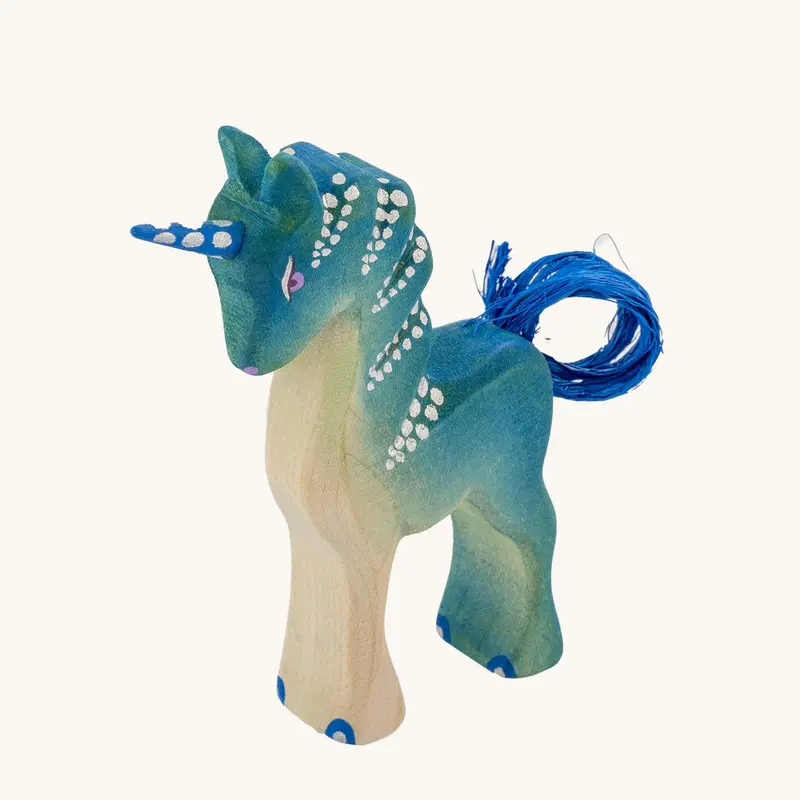 Bumbu Green Wooden Baby Unicorn 1