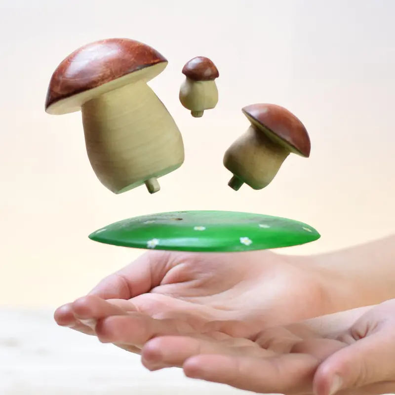 Bumbu Handmade Wooden Mushrooms 2