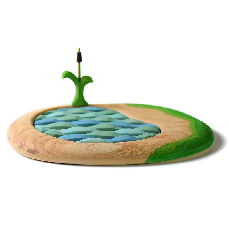 Bumbu Lake And Cattail Wooden Slotting Puzzle 1