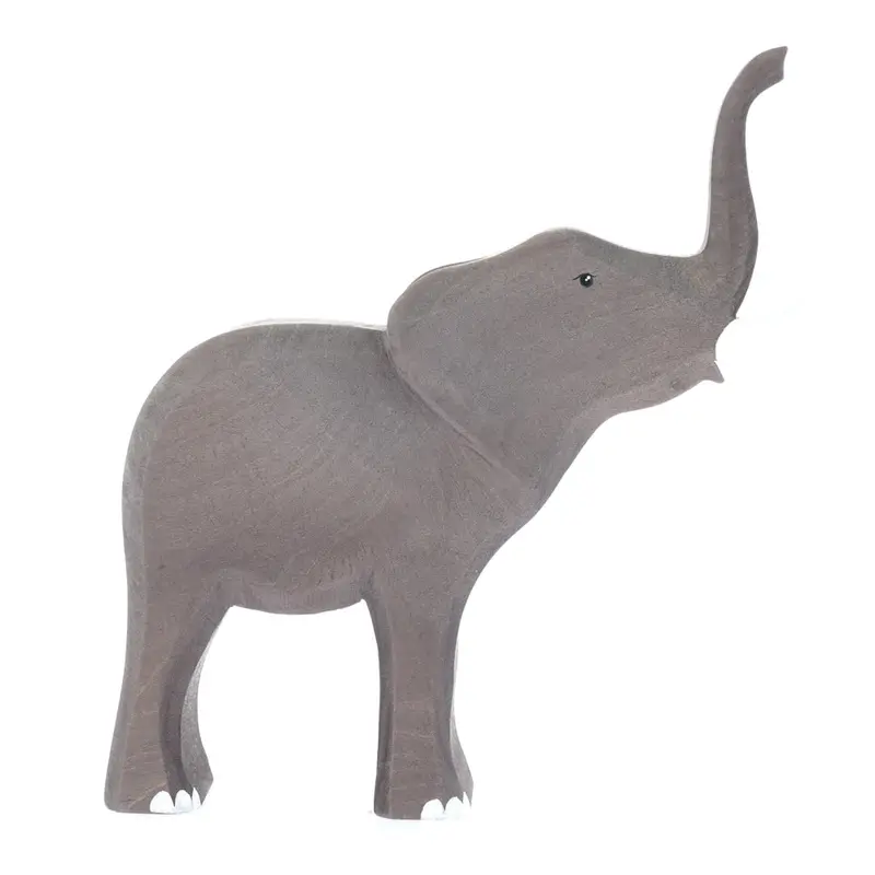 Bumbu Large Wooden Elephant Figure 1