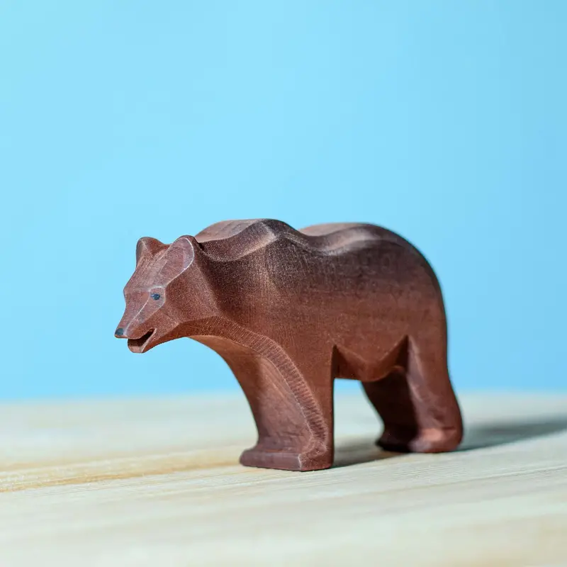 Bumbu Large Wooden Standing Brown Bear 2