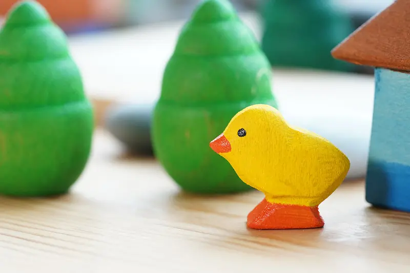 Bumbu Miniature Wooden Chick Figure 2