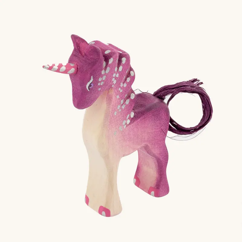 Bumbu Pink Wooden Baby Unicorn 1